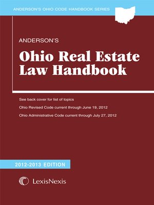 cover image of Anderson's Ohio Real Estate Law